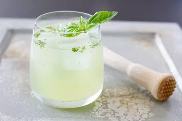 Sultry Basil Gin Smash | A Non-Alcoholic Recipe for Any Occassion