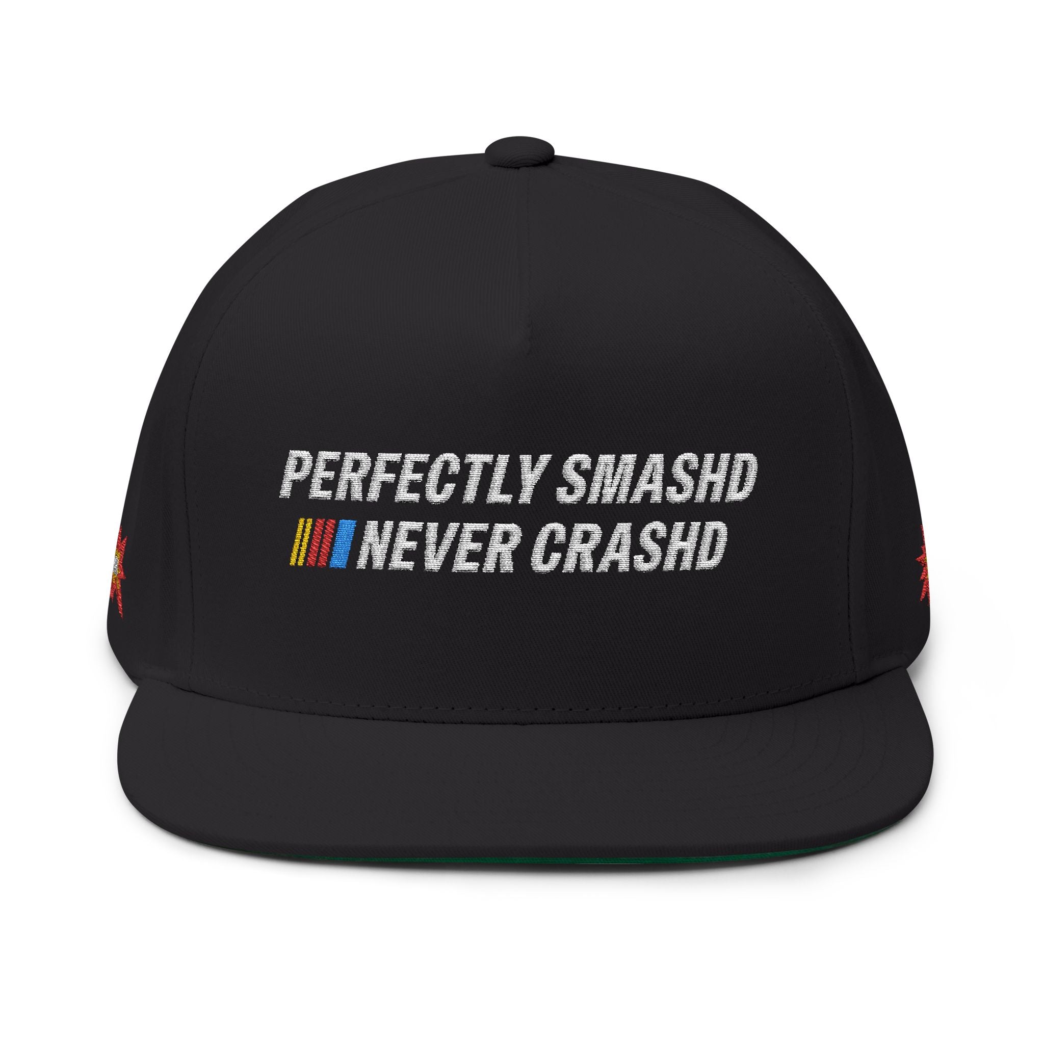 Perfectly Smashd Never Crashd Flat Bill Cap