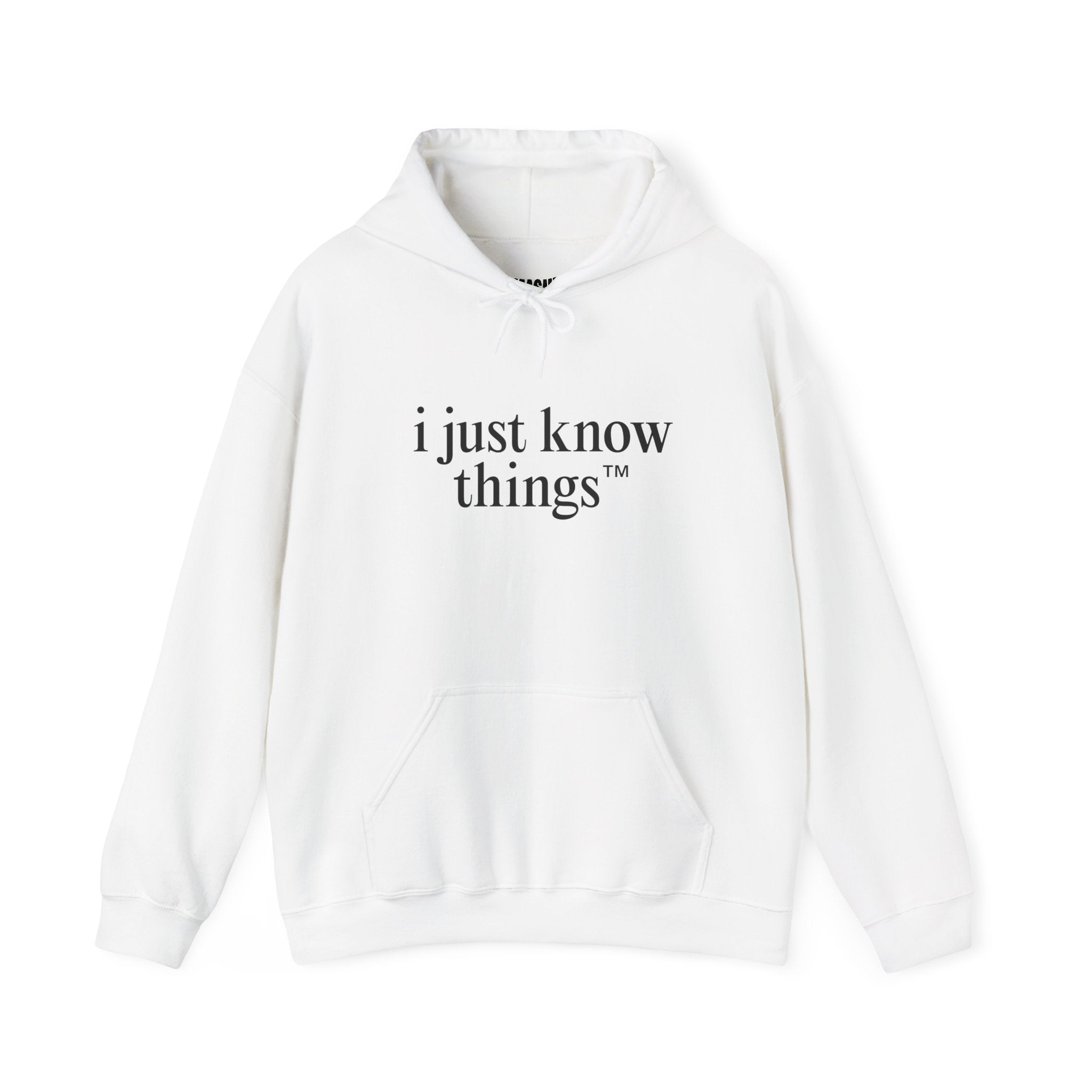 "i just know things" Hoodie