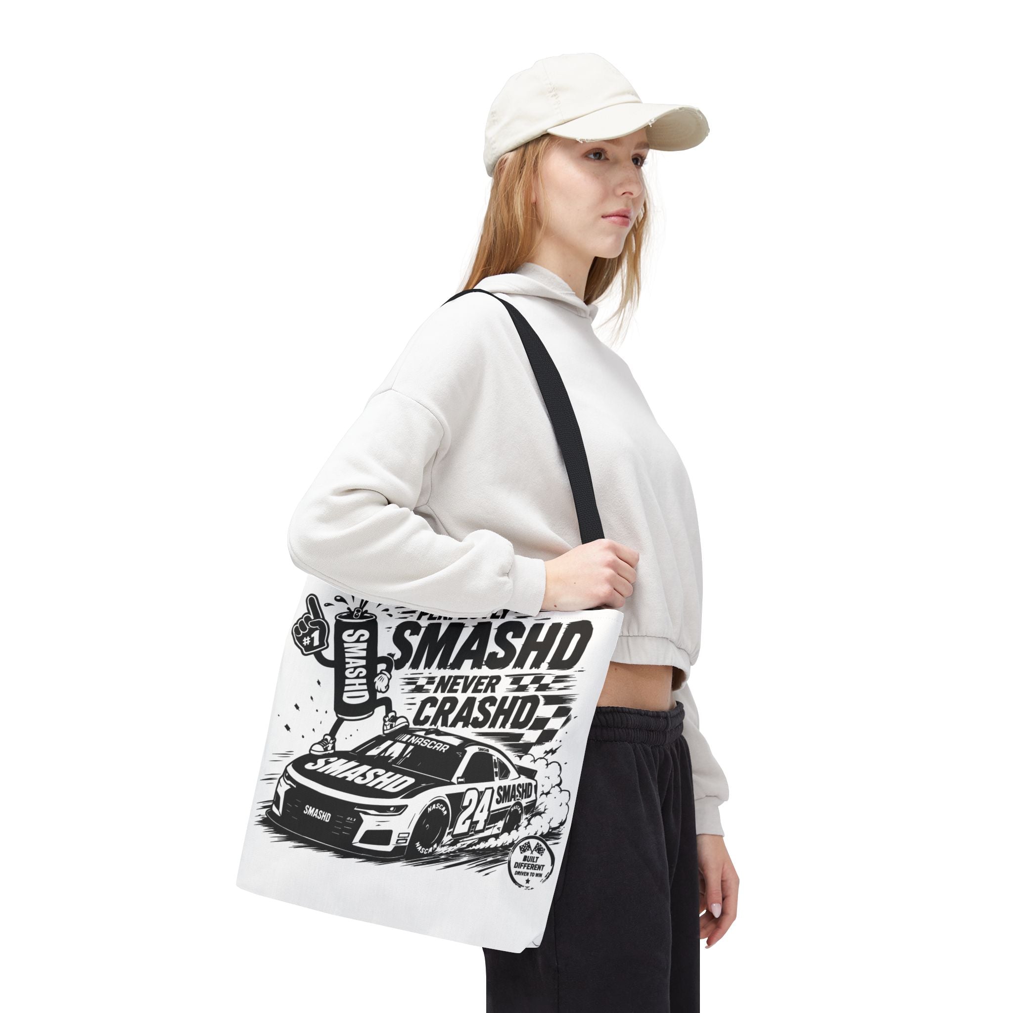 Perfectly SMASHD Never CRASHD Tote Bag